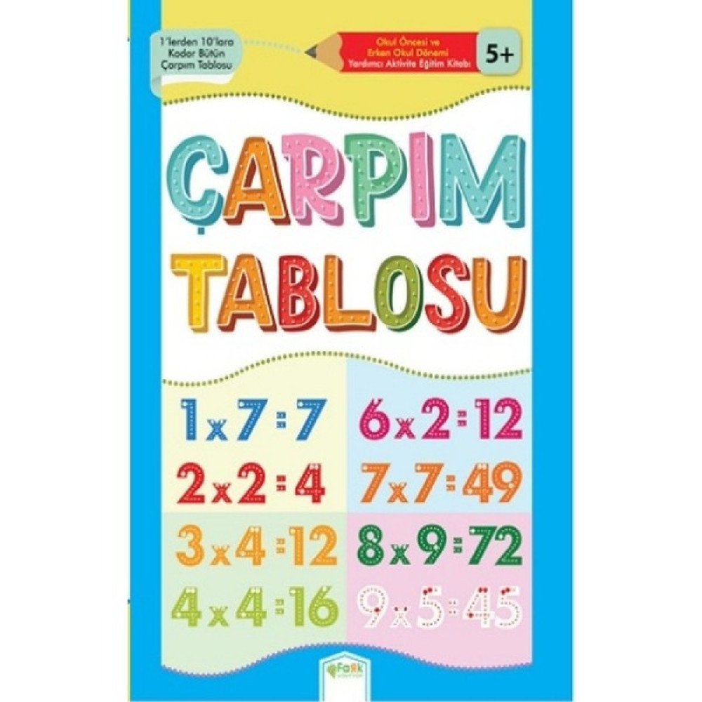 Çarpım Tablosu Zihinsel Gelişim Kitapları Fiyatı