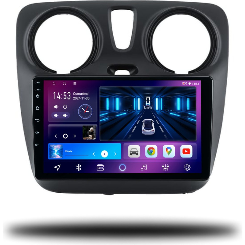 Carplayer Dacia Lodgy 2012-2022 Uyumlu Android Multimedya 8gb Ram 128GB Hafıza RAM Bellekler Fiyatı