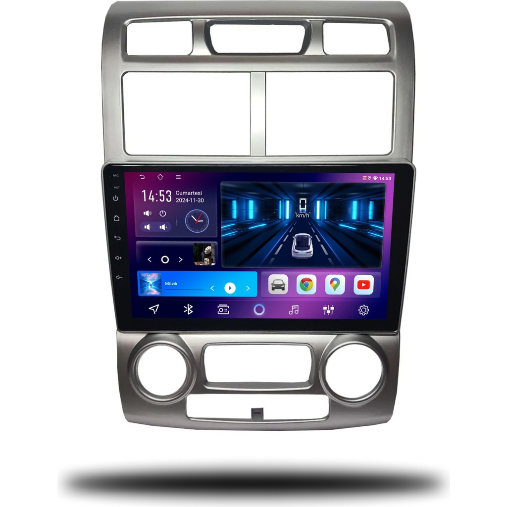 Carplayer Kia Sportage 2005-2010 Uyumlu Android Multimedya 8gb Ram 128GB Hafıza RAM Bellekler Fiyatı