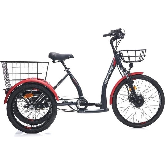 Carraro E-Lıne Epack 2.1 Unısex Bisiklet 410H Hd 24 Jant Nex.3 Vites Mat Siyah Kırmızı Gri Bisikletler Fiyatı