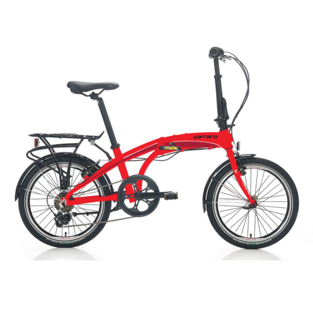 Carraro Flexi 106 20 Jant Katlanabilir Bisiklet Kirmizi Siyah Beyaz Katlanabilir Bisiklet Fiyatı