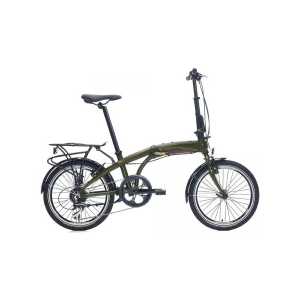 Carraro Flexi 108 20 Jant 8 Vites 32 cm V-Fren Katlanır Bisiklet-Mat Haki - Siyah - Turuncu Katlanabilir Bisiklet Fiyatı