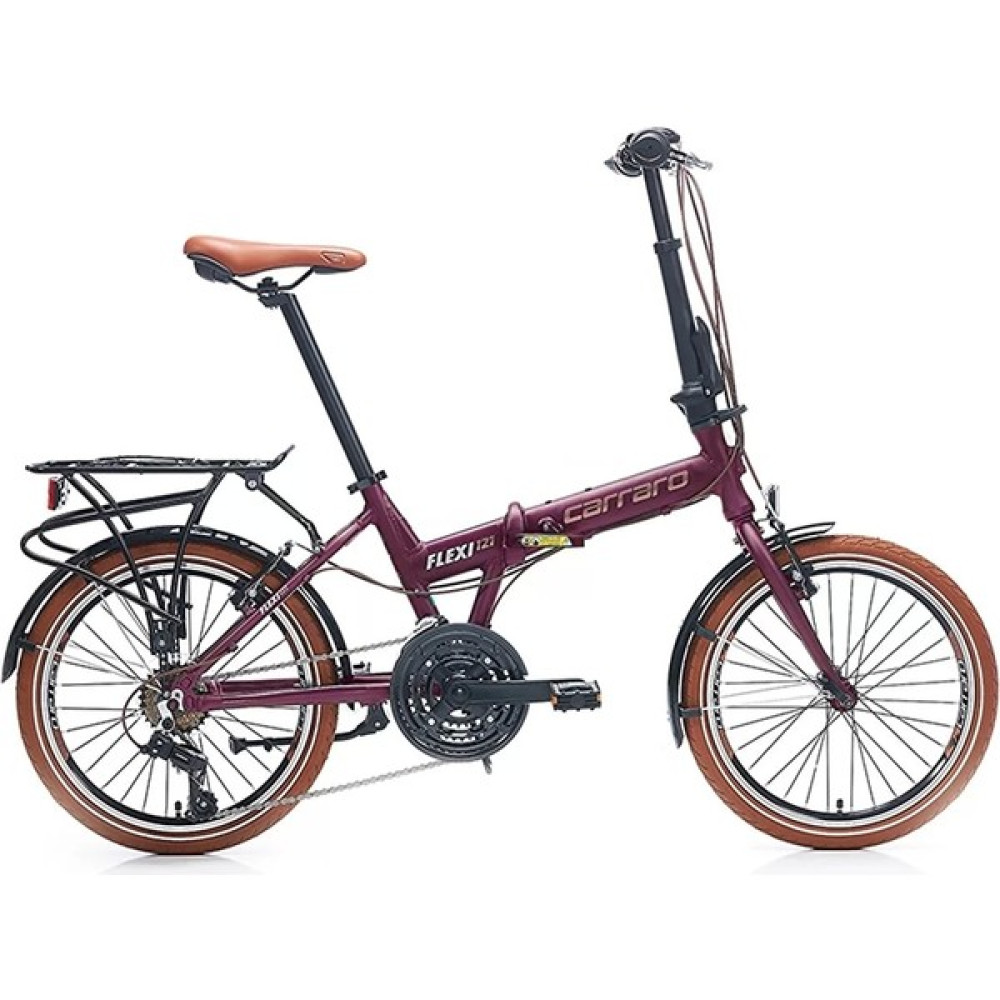 Carraro Flexı 121 20 Jant 21 Vites 35 cm V-Fren Katlanır Bisiklet - Mat Viola Bakır Katlanabilir Bisiklet Fiyatı