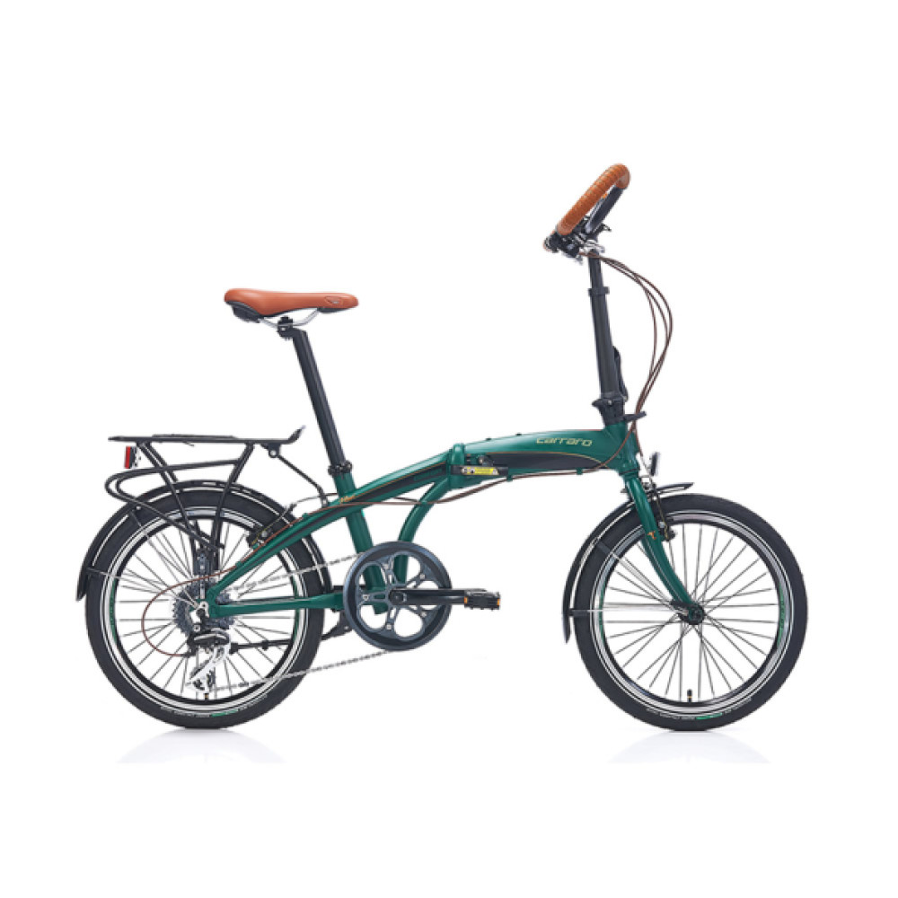 Carraro Flexi Comfort 20 Jant Katlanabilir Bisiklet (Mat Koyu Yesil Parlak Siyah Bakir Yesil) Katlanabilir Bisiklet Fiyatı