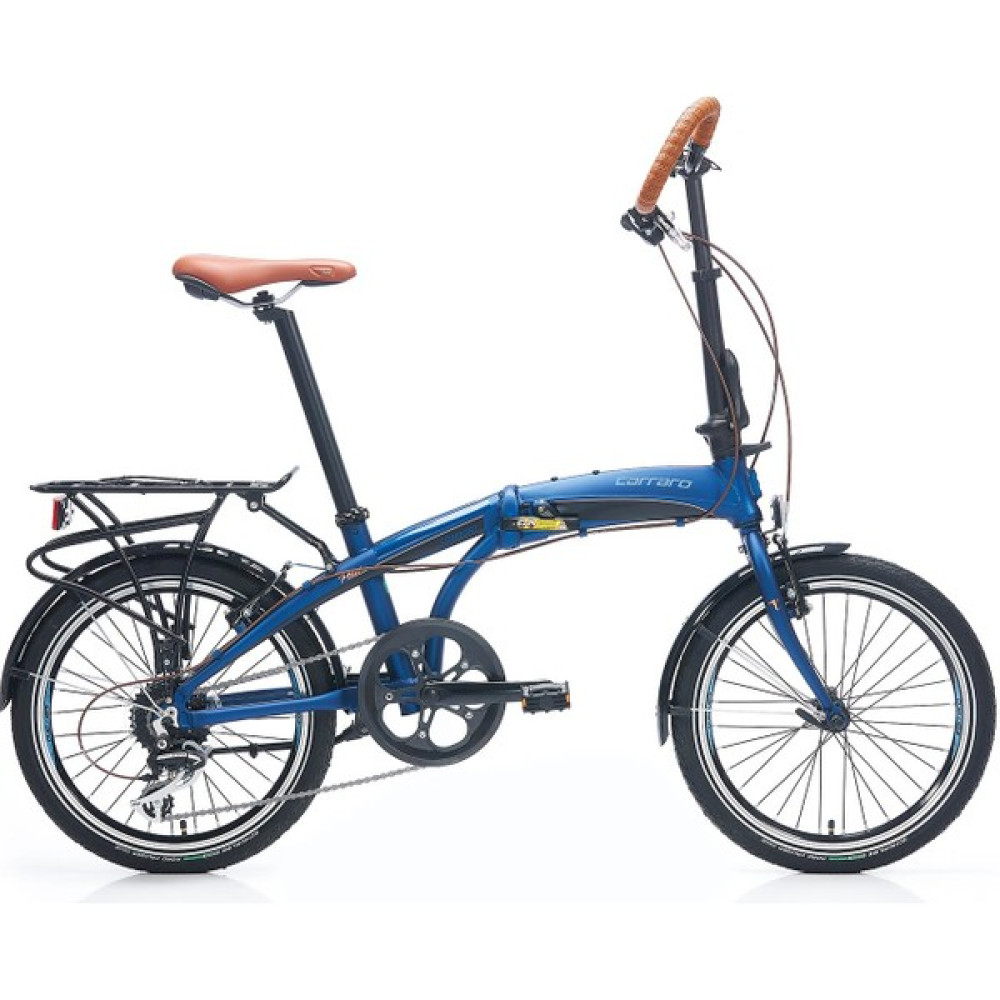 Carraro Flexi Comfort 20 Jant Katlanır Bisiklet 320H 8V Mat Navy Mavi Parlak Siyah Bakır Mavi Katlanabilir Bisiklet Fiyatı