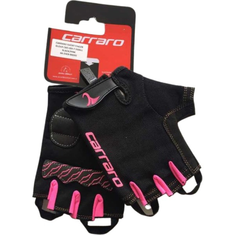 Carraro Kısa Parmak Siyah Eldiven CRO-004 F- Medium Bisiklet Aksesuarları Fiyatı