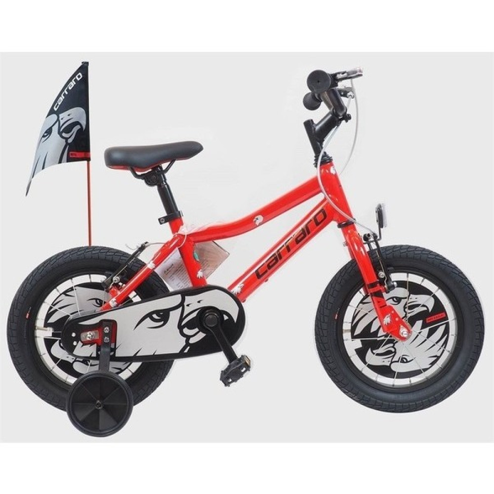 Carraro Red Eagle 14 Jant -Hafif Aluminyum Çocuk Bisikleti Kırmızı-Siyah Çocuk Bisikletleri Fiyatı