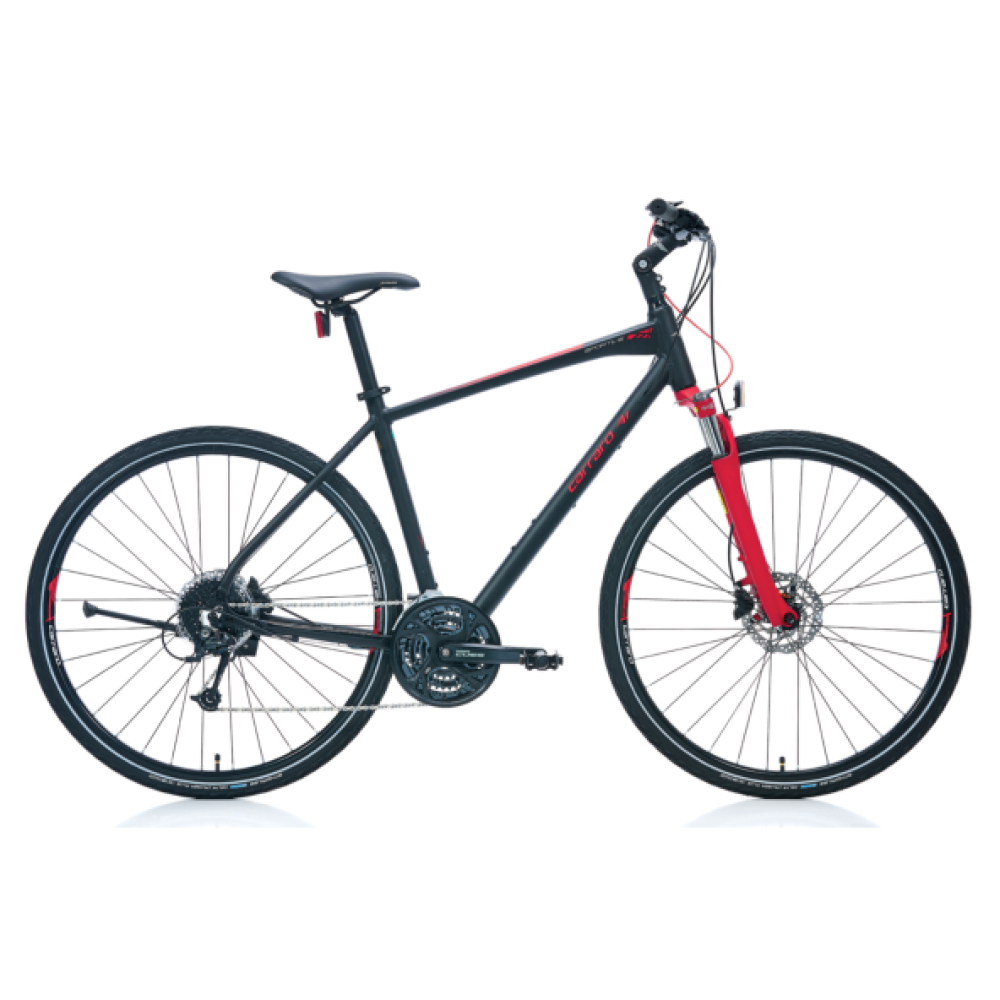 Carraro Sportıve 227 C 28 Jant 18 Vıtes Haıdrolık Dısk Fren 560 H Mat Sıyah-Kırmızı-Gumus(Shımano Cues Sıstem Kondisyon Bisikletleri Fiyatı