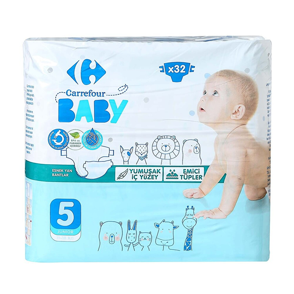 Carrefour Baby 5 Beden Junior 32 Adet Bebek Bezi Fiyatı