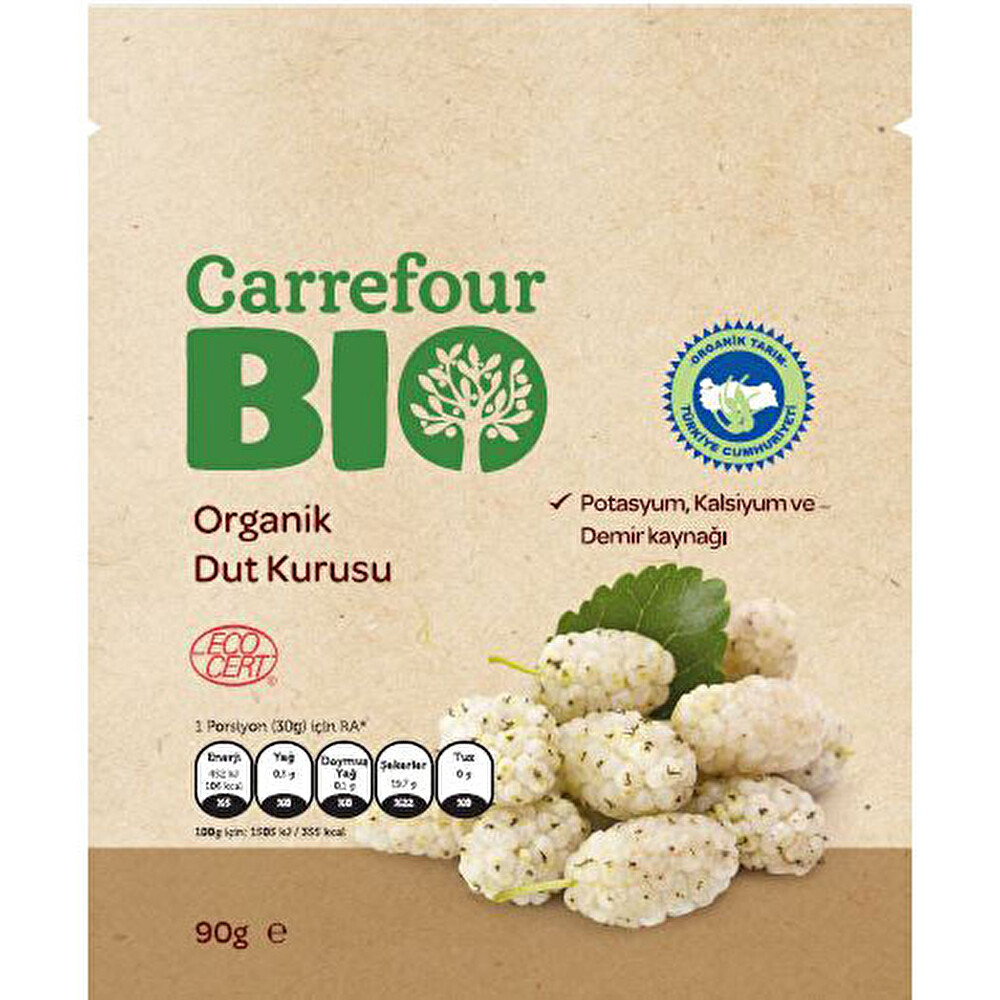 Carrefour Bio Organik Dut Kurusu 90 G Organik Ürünler Fiyatı