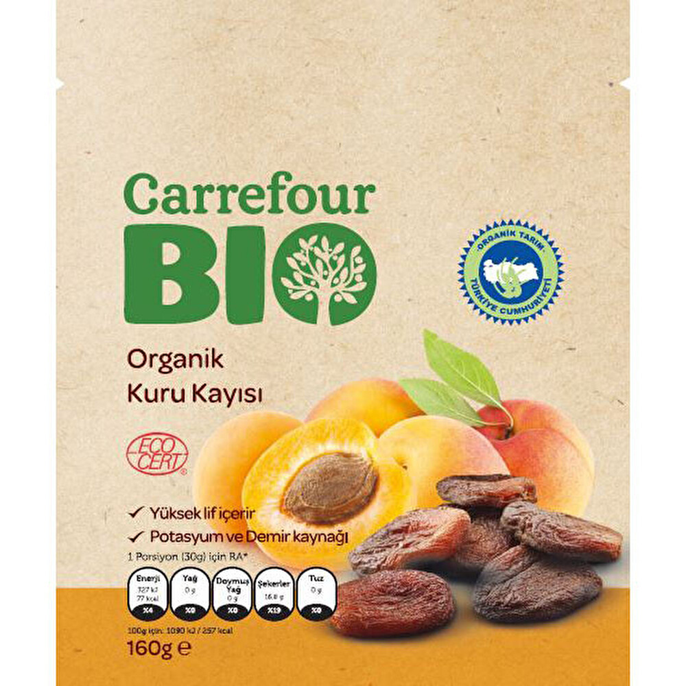 Carrefour Bio Organik Gün Kurusu 160 G Organik Ürünler Fiyatı