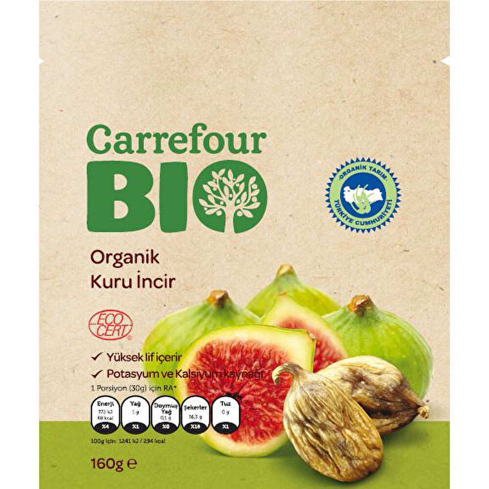 Carrefour Bio Organik İncir Kurusu 160 G Organik Ürünler Fiyatı