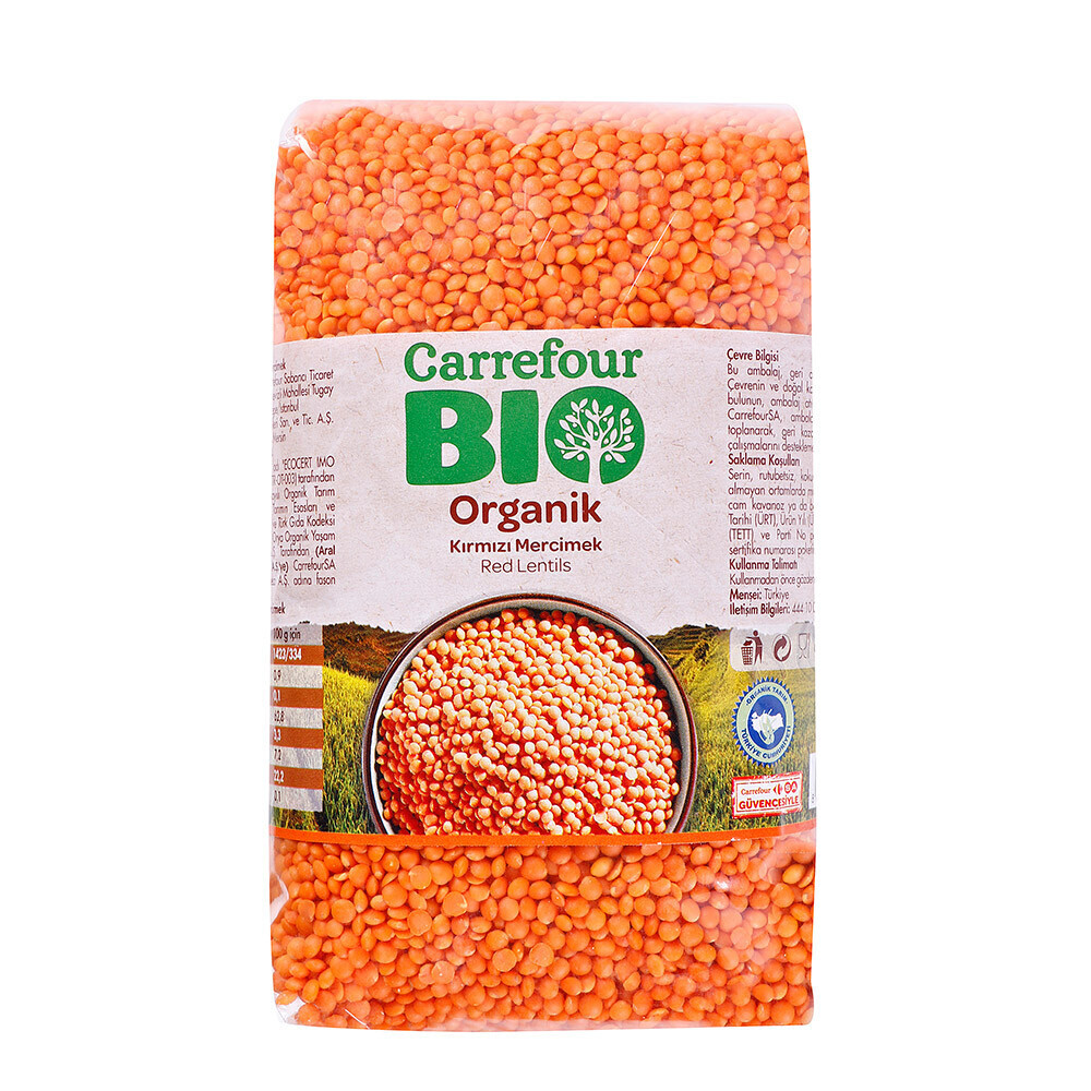 Carrefour Bio Organik Kırmızı Mer. 1 Kg Organik Ürünler Fiyatı