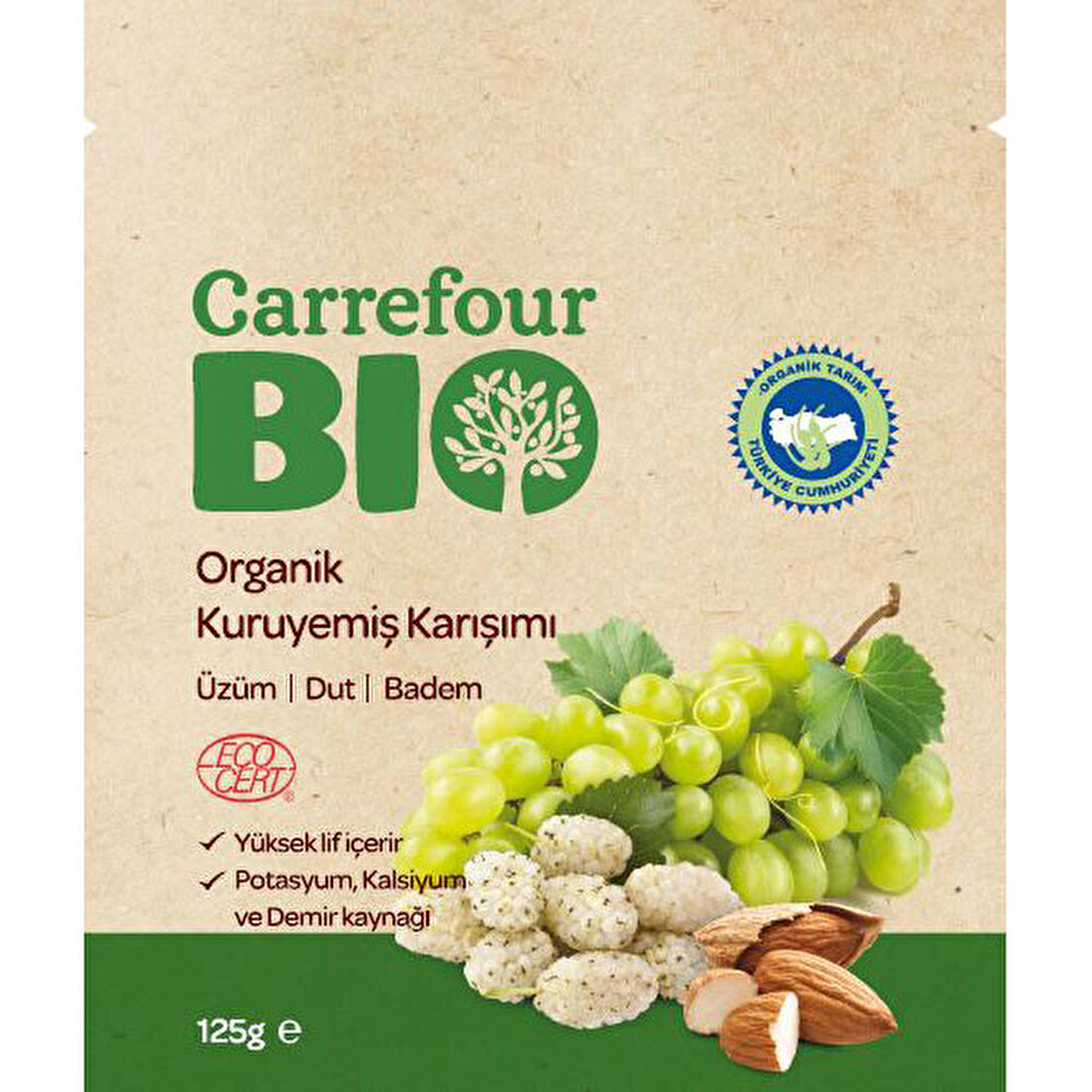 Carrefour Bio Organik Üzüm Badem Dut 125 Gr Organik Ürünler Fiyatı