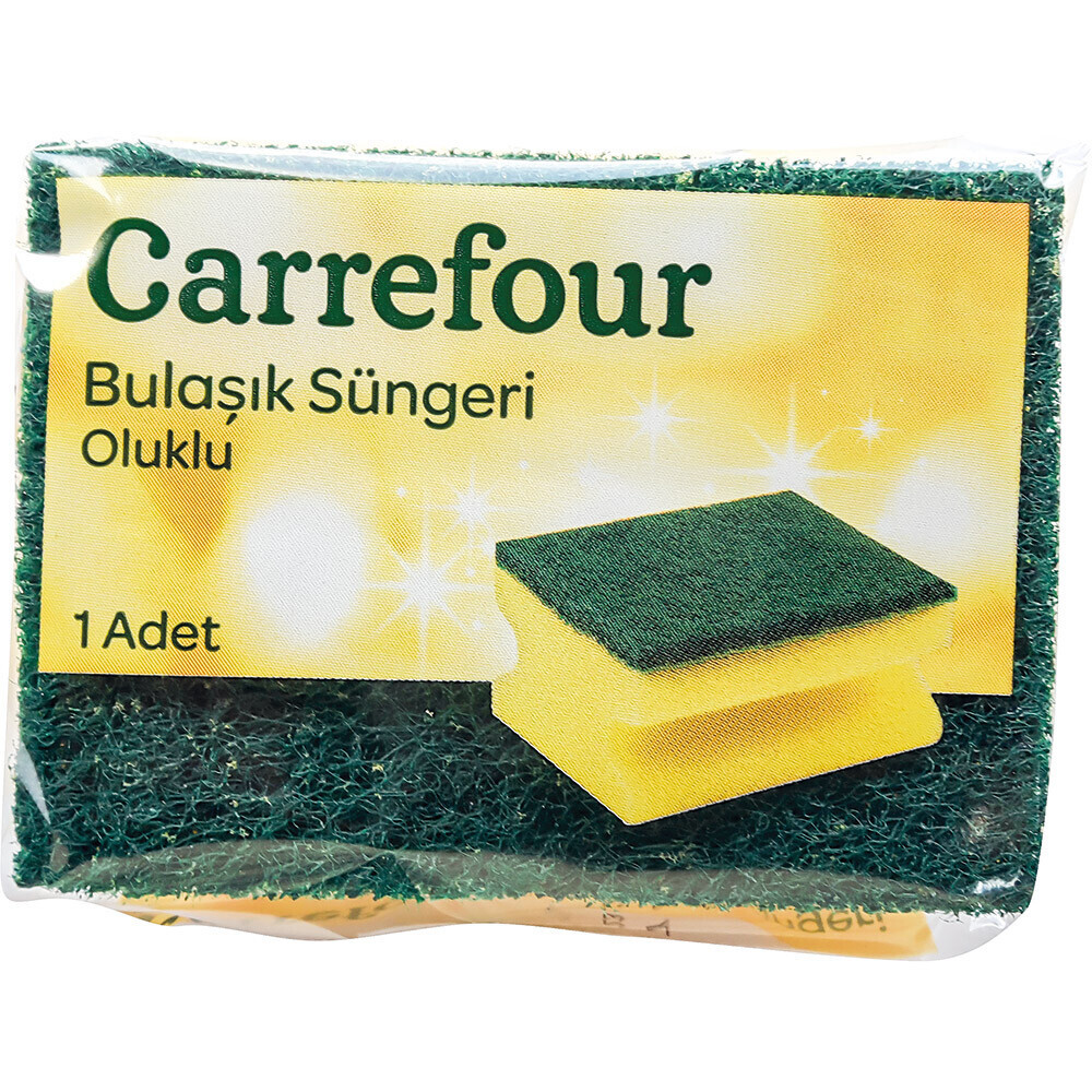 Carrefour Bulaşık Süngeri Oluklu Tek Temizlik Malzemeleri Fiyatı