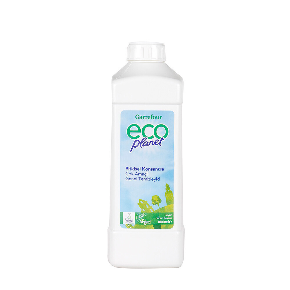 Carrefour Eco Planet Bitkisel Konstantre Çok Amaçlı Genel Temizleyici Beyaz Sabun Kokulu 1000 Ml Parlatıcı ve Temizleyiciler Fiyatı