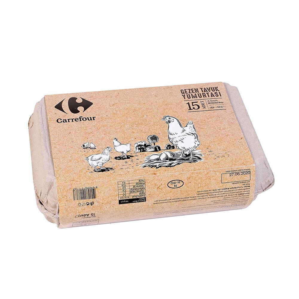 Carrefour Gezen Tavuk Yumurtası 15'li M Boy Yumurta Fiyatı
