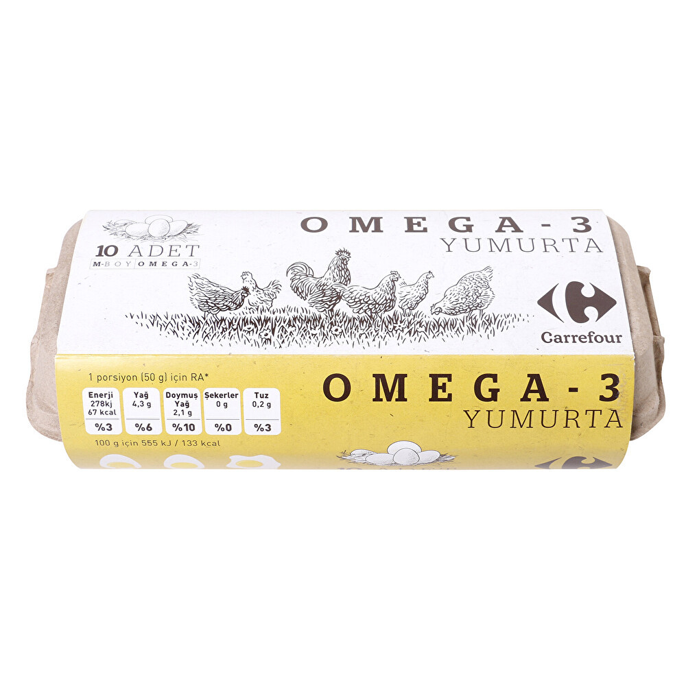 Carrefour Omega 3 Yumurta 10 Adet M Boy Yumurta Fiyatı