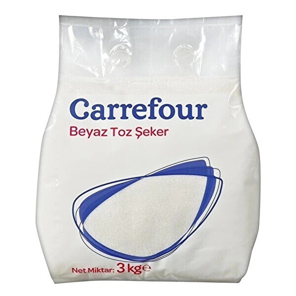 Carrefour Toz Şeker 3 Kg Toz ve Küp Şeker Fiyatı