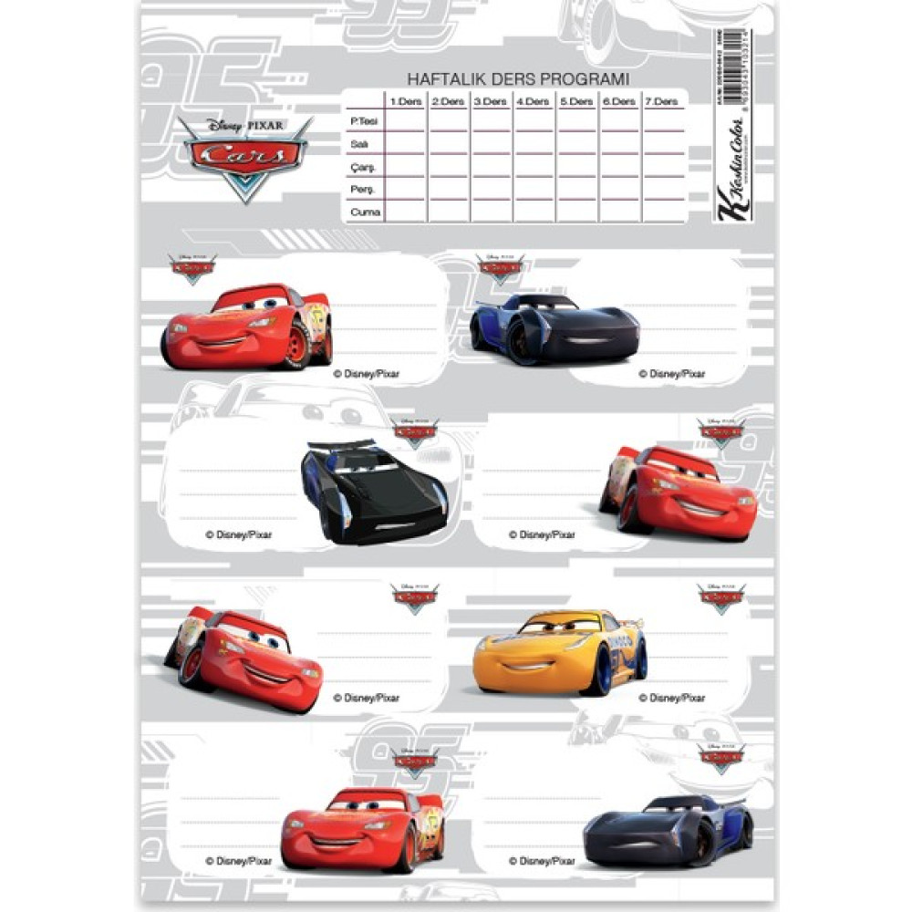 Cars Ders Programlı 20Li Etiket Oto Boyaları Fiyatı