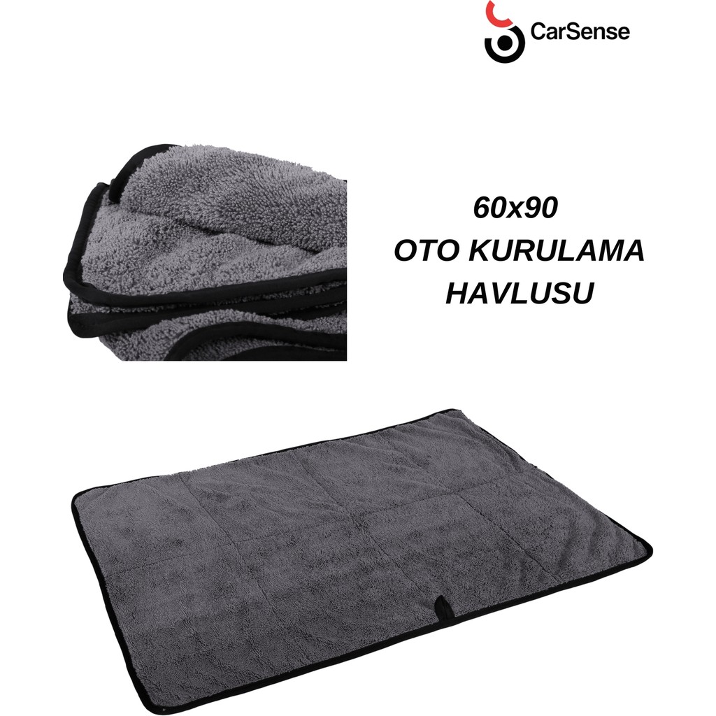 Carsense Mikrofiber Oto Kurulama Bezi Araba Kurulama Havlusu 60X90 cm 600 Gsm El / Yüz Havlusu Fiyatı