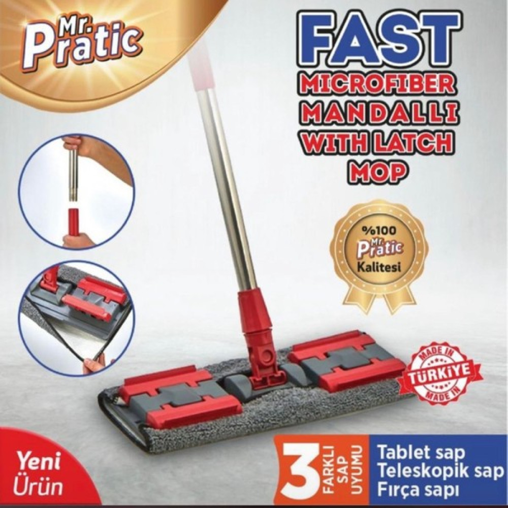 ÇARŞI HANEM Mandallı Mikrofiber Mop Ürün Sapsız Satılmaktadır Her Sap ve Beze Uyumludur Temizlik Malzemeleri Fiyatı