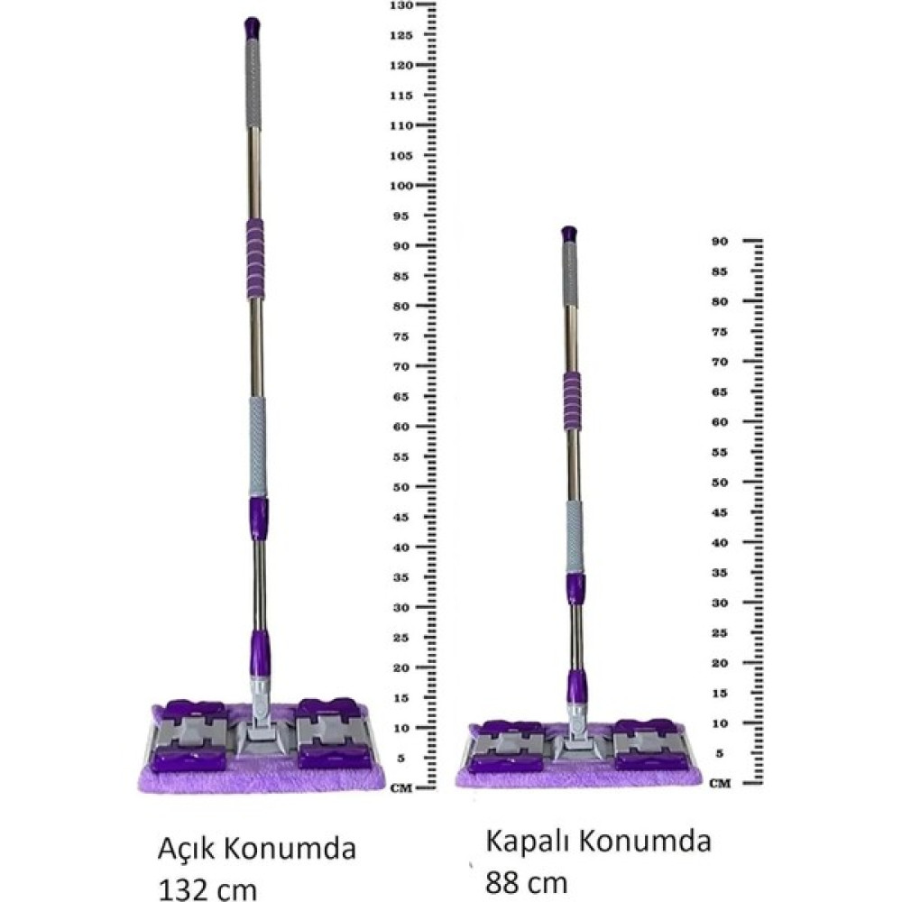 ÇARŞI HANEM Mandallı Mop (Istediğin Bezi Tak Kullan) Sihirli Teleskopik Saplı +1 Yedek Bez Hediyeli Yer Cam Mandallı Temizlik Malzemeleri Fiyatı