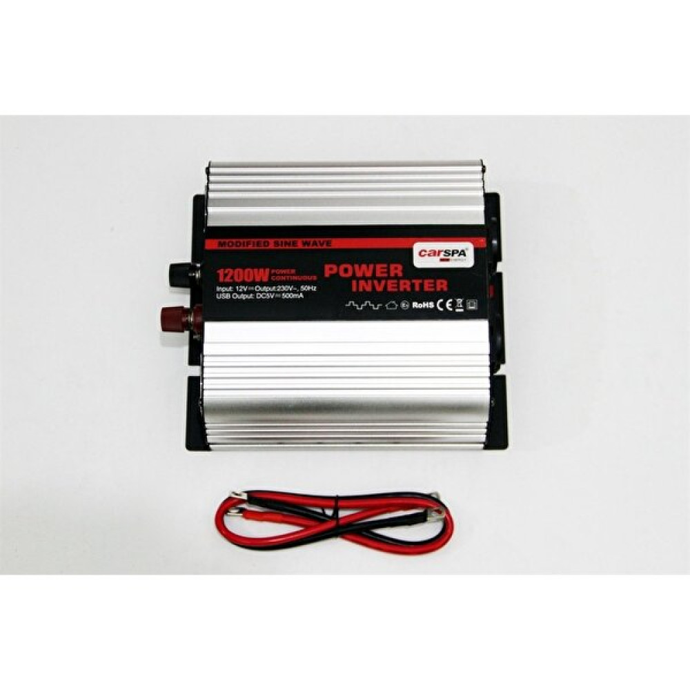 Carspa Modifiye Sinüs İnverter 1200W (12V) - Siyah Oto, Bahçe, Yapı Market Fiyatı