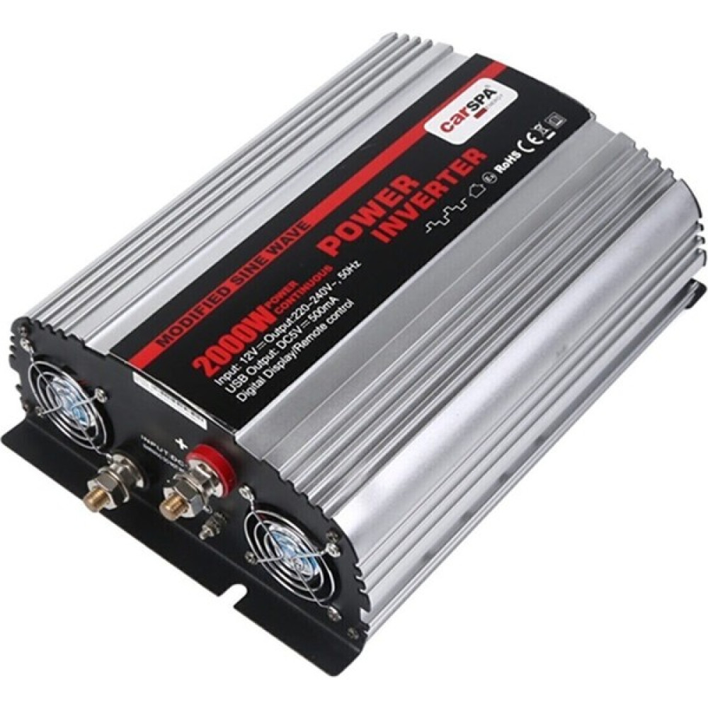 Carspa Modifiye Sinüs İnverter 2000W (12V) - Siyah Oto, Bahçe, Yapı Market Fiyatı