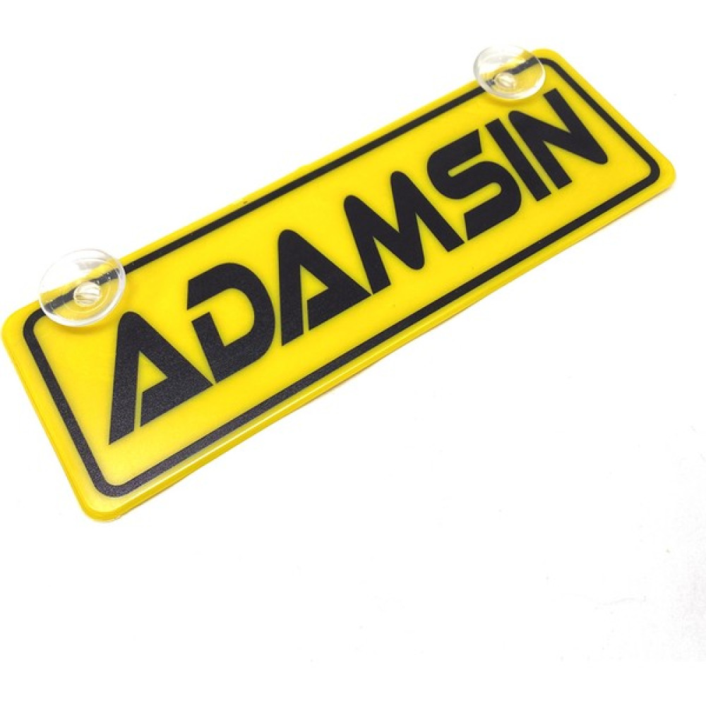 Carspec Adamsın Yazılı Sarı Dekor Plaka Vantuzlu Cam Süsü 22 x 7.5 cm Oto Boyaları Fiyatı