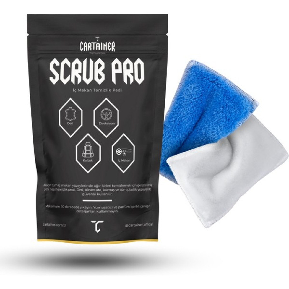Cartainer Scrubpro Araç Içi Temizleme Scrub Pad Oto Genel Temizlik Fiyatı