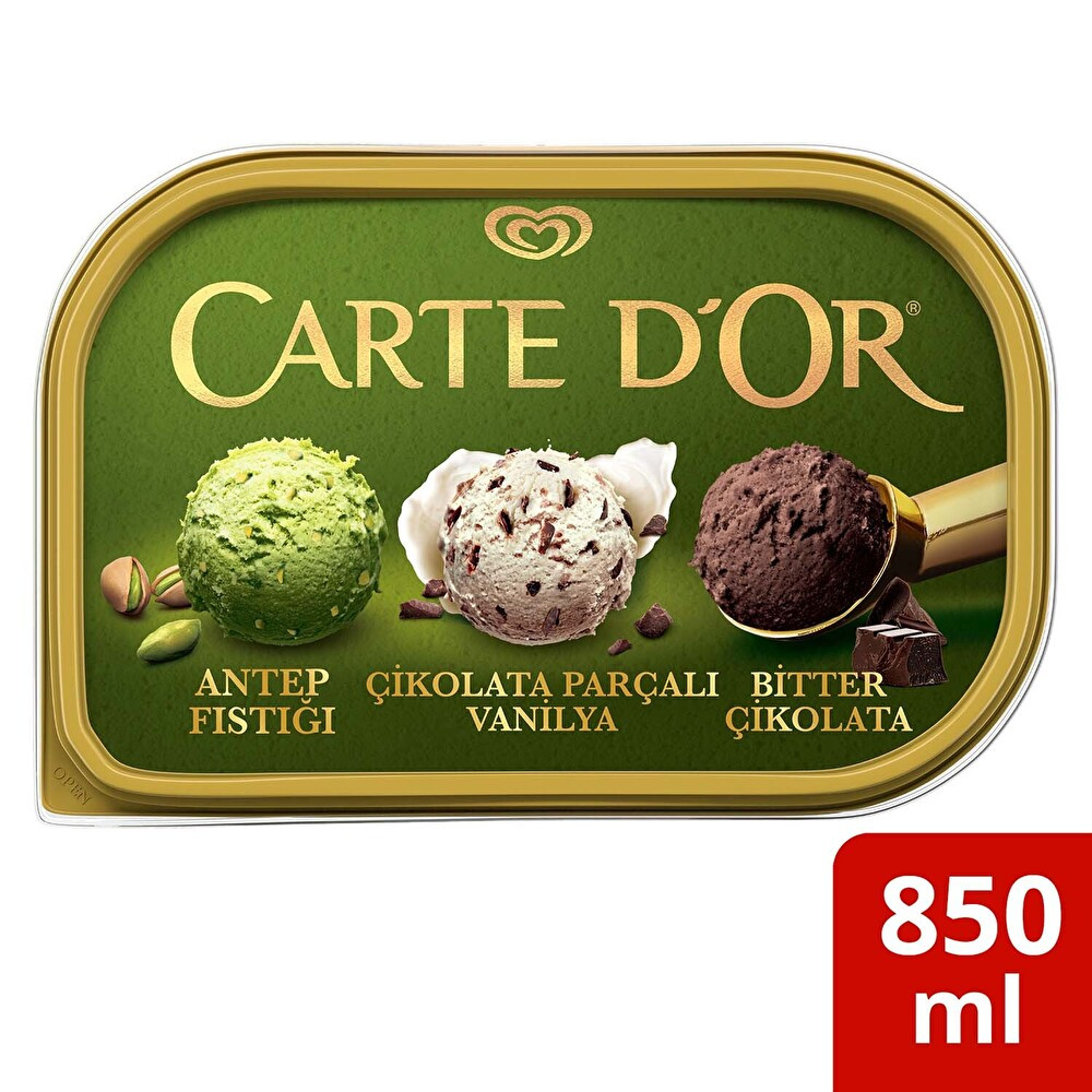 Carte D'Or Classic Antep Fıstığı Çikolata Parçalı Vanilyalı Bitter Çikolata 850 ml Dondurma Fiyatı