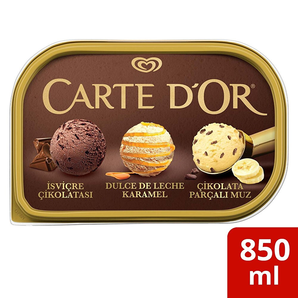 Carte D'Or Classic İsviçre Çikolatası Karamel Çikolata Parçalı Muz 850 ml Dondurma Fiyatı