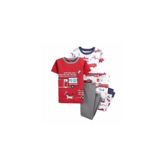 Carter's 1K479712 Erkek Bebek İtfaiye Arabaları Desenli 4'lü Pijama
