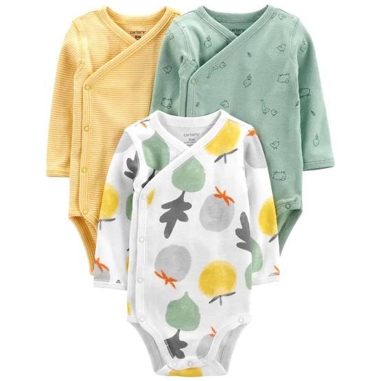 Carter's 1L782610 Asortili Kız Bebek Layette 3'lü Body