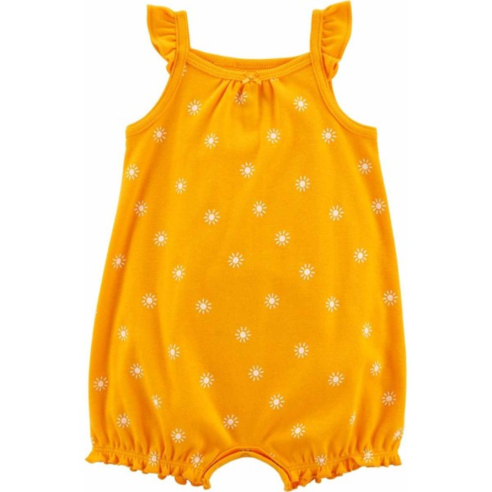 Carter's Kız Bebek Güneş Desenli Kısa Tulum Sarı Bebek Tulumu Fiyatı