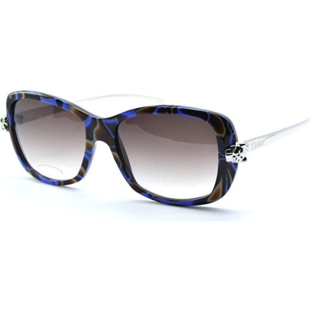 Cartier Blue Tortoise Shell Brown Gradient Kadın Güneş Gözlükleri Fiyatı