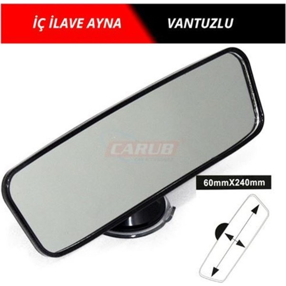 Carub İç Dikiz Aynası İlave Vantuzlu 24Cm Oto Dış Aksesuar & Yedek Parça Fiyatı