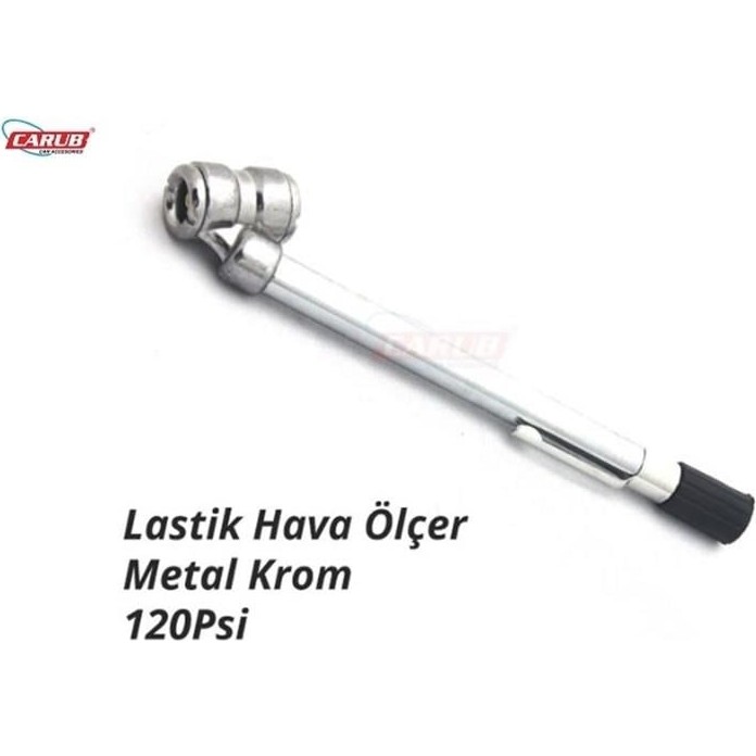 Carub Lastik Hava Basınç Ölçer (10-120 Psi) (Mekanik) (Metal) Diğer Fiyatı