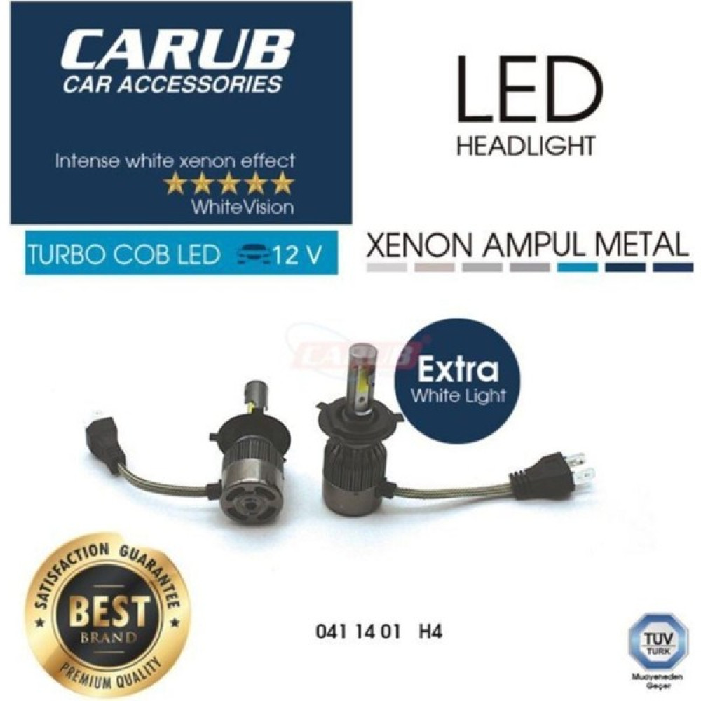 Carub LED Xenon Far Ampülü Şimşek Etkili H4 LED Oto Boyaları Fiyatı
