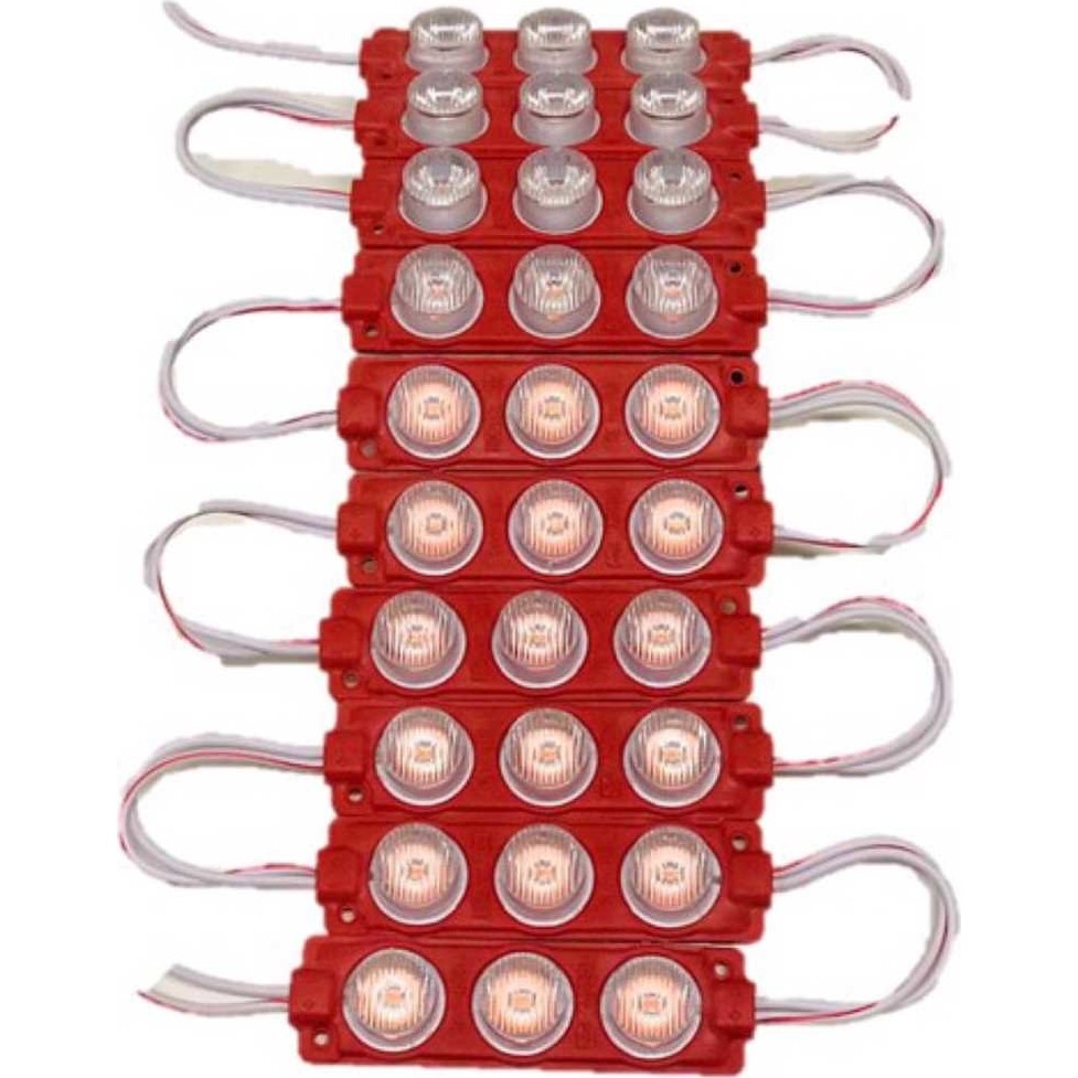 Carub Parmak Lamba 3 LED 12 V 10'lu - Kırmızı Ledli Lambalar Fiyatı