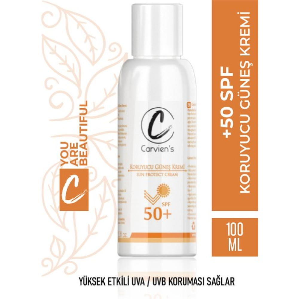 Carvien's Koruyucu Güneş Kremi Spf 50+ 100 ml Güneş Kremleri ve Losyonları Fiyatı