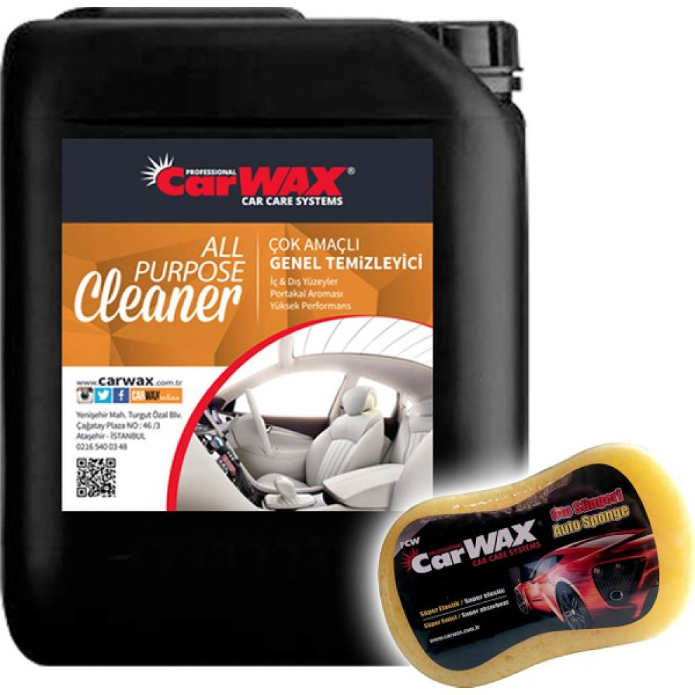 Carwax Genel Temizleyici Purpose Cleaner 5 kg Uygulama Süngeri Oto Genel Temizlik Fiyatı