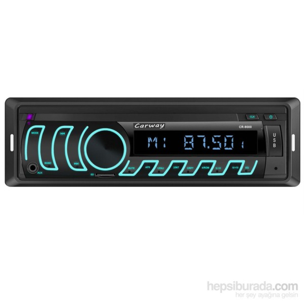 Carway Cr-9000 Bluetooth, Multi Color ( 7 Renk), Fm/Sd/ Usb/ Mmc/ Mp3 Oto Teyp Oto Boyaları Fiyatı