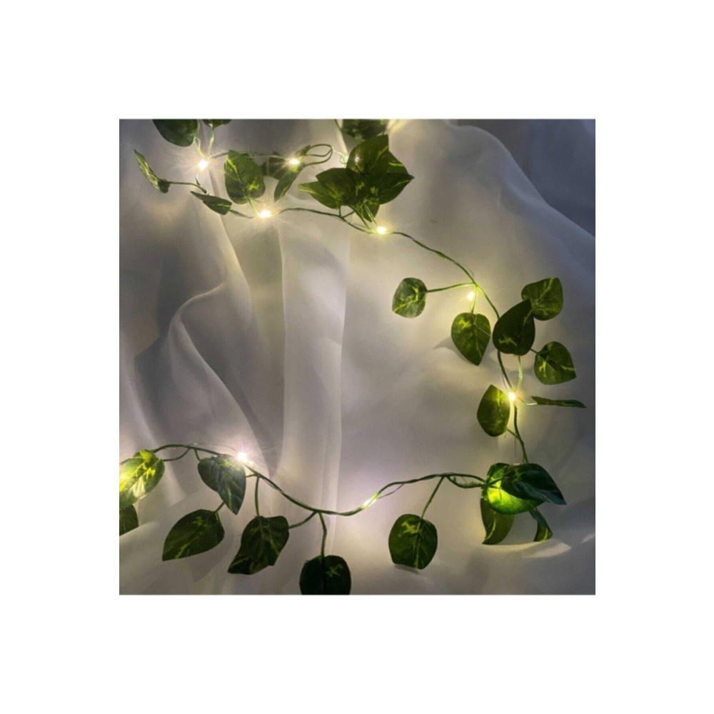casadilegno Dekoratif Yeşil Yapraklı Yapay 230cm Sarmaşık Ve 3mt Peri Led Gün Işığı Ev & Dekorasyon Aksesuarları Fiyatı