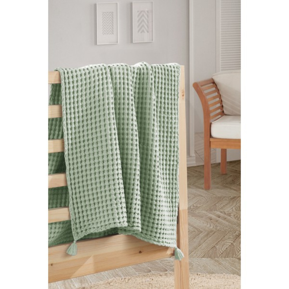 Casadora Baby 100% Pamuk Tek Kişilik Kalın Waffle Pike Örtü - Mint - 160 x 220 cm Pike & Pike Takımı Fiyatı