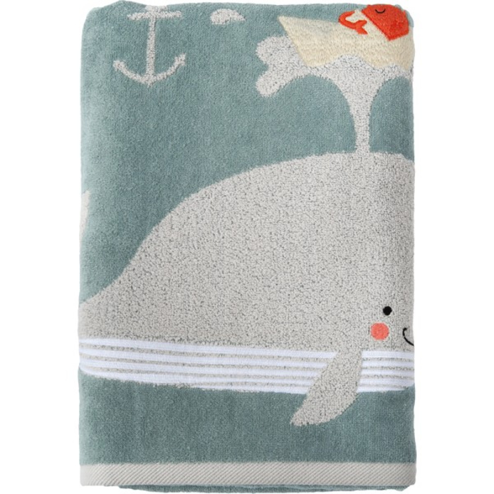 Casadora Baby Balina Desenli Velur Havlu - 70 x 140 cm - Deniz Yeşili Bebek Banyo-Tuvalet Fiyatı