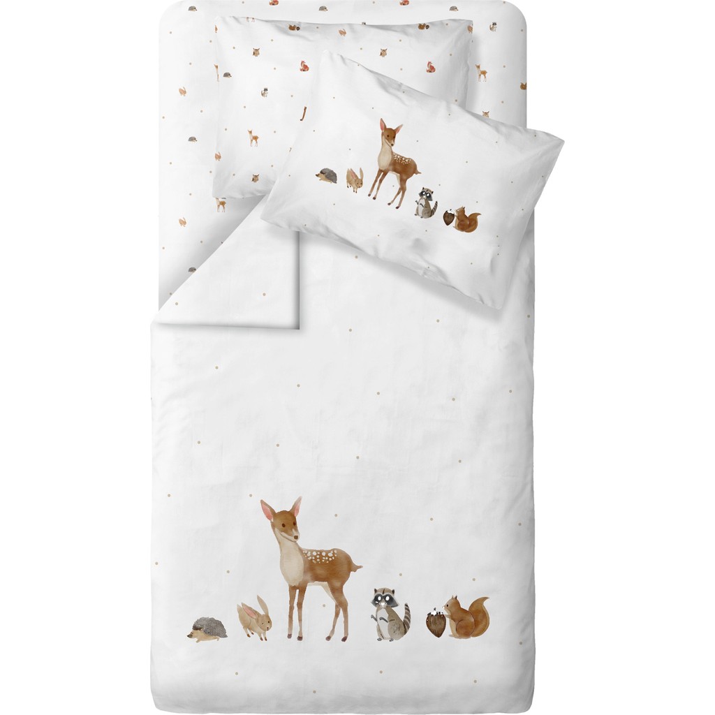 Casadora Baby Forest Amigos 100% Pamuk Saten Bebek Nevresim Takımı - Renkli - 100 x 150 cm Nevresim Takımı Fiyatı