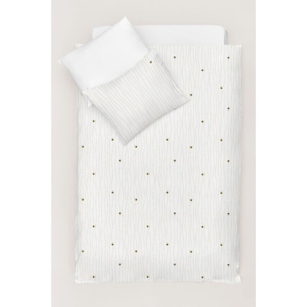 Casadora Happy Bee %100 Pamuk Saten Bebek / Çocuk Nevresim Takımı - Beyaz - Sarı - 160 x 220 cm Bebek Nevresim Takımı Fiyatı