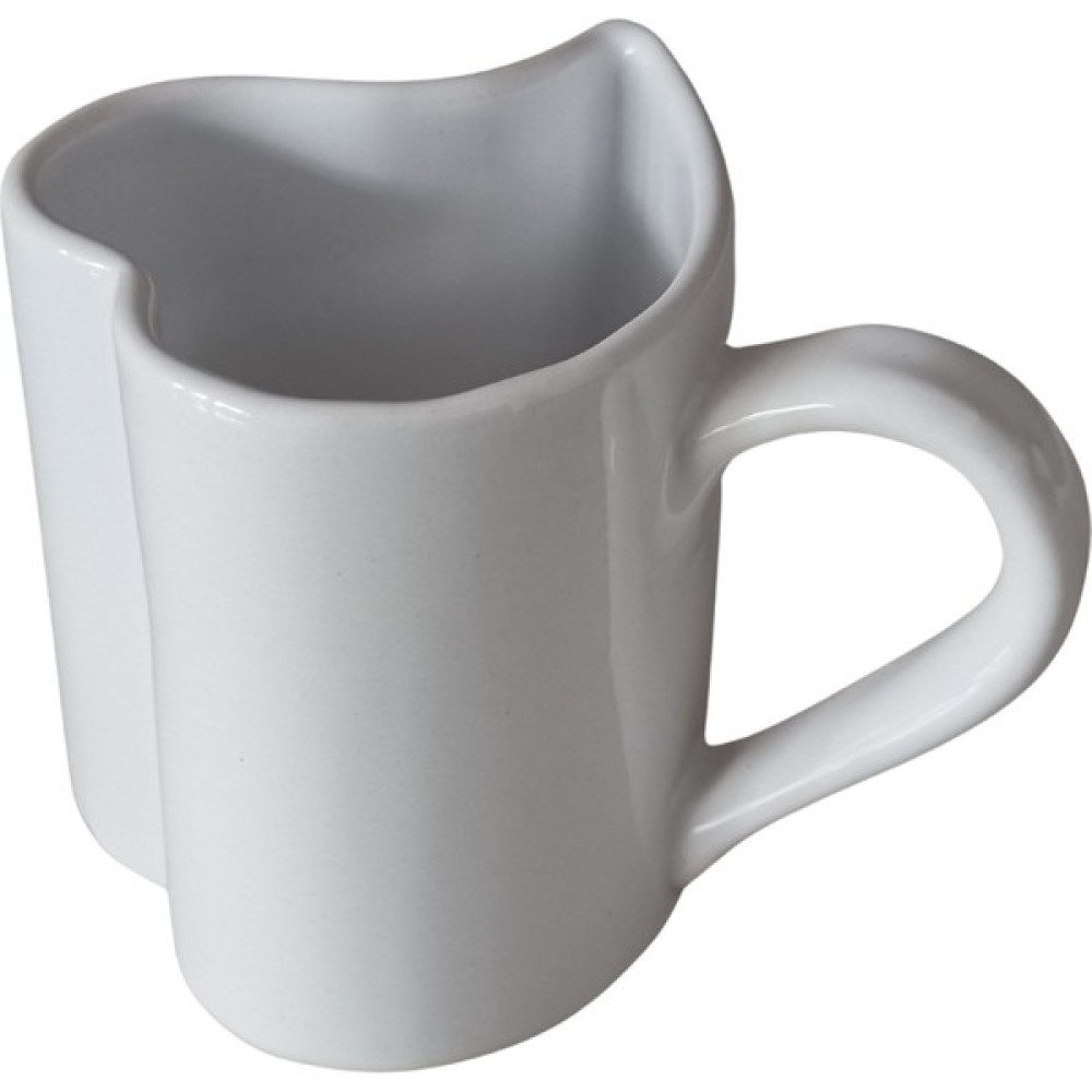 Casahan Beyaz Kalp Şeklinde Kupa Bardak(Mug) - 330 ml Fincan / Bardak / Kahve Takımı Fiyatı